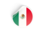 Mexico. Round sticker. Download icon.