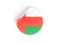 Oman. Round sticker. Download icon.