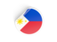 Philippines. Round sticker. Download icon.