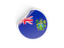 Pitcairn Islands. Round sticker. Download icon.
