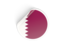 Qatar. Round sticker. Download icon.