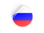Russia. Round sticker. Download icon.
