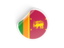 Sri Lanka. Round sticker. Download icon.