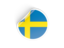 Sweden. Round sticker. Download icon.