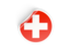 Switzerland. Round sticker. Download icon.