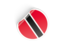 Trinidad and Tobago. Round sticker. Download icon.