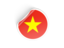 Vietnam. Round sticker. Download icon.