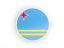 Aruba. Round icon with white frame. Download icon.