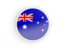 Australia. Round icon with white frame. Download icon.