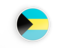 Bahamas. Round icon with white frame. Download icon.