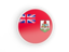 Bermuda. Round icon with white frame. Download icon.