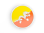 Bhutan. Round icon with white frame. Download icon.