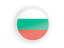 Bulgaria. Round icon with white frame. Download icon.