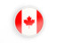 Canada. Round icon with white frame. Download icon.