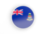 Cayman Islands. Round icon with white frame. Download icon.