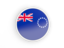 Cook Islands. Round icon with white frame. Download icon.