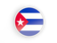 Cuba. Round icon with white frame. Download icon.