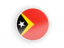 East Timor. Round icon with white frame. Download icon.