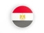 Egypt. Round icon with white frame. Download icon.