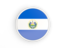 El Salvador. Round icon with white frame. Download icon.