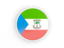 Equatorial Guinea. Round icon with white frame. Download icon.