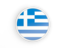 Greece. Round icon with white frame. Download icon.