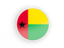 Guinea-Bissau. Round icon with white frame. Download icon.