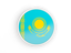Kazakhstan. Round icon with white frame. Download icon.