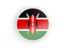 Kenya. Round icon with white frame. Download icon.