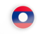 Laos. Round icon with white frame. Download icon.
