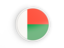 Madagascar. Round icon with white frame. Download icon.