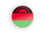 Malawi. Round icon with white frame. Download icon.