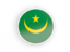 Мавритания. Круглая иконка с белой рамкой. Скачать иллюстрацию.