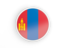 Mongolia. Round icon with white frame. Download icon.