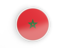 Morocco. Round icon with white frame. Download icon.