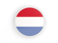 Netherlands. Round icon with white frame. Download icon.