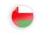 Oman. Round icon with white frame. Download icon.