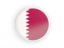 Qatar. Round icon with white frame. Download icon.