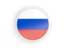 Russia. Round icon with white frame. Download icon.