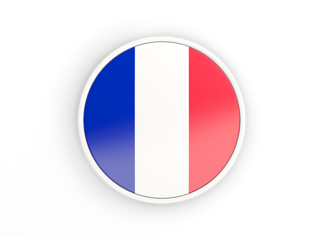Круглая иконка с белой рамкой. Скачать флаг. Сен-Бартелеми