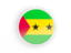 Sao Tome and Principe. Round icon with white frame. Download icon.