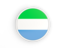 Sierra Leone. Round icon with white frame. Download icon.