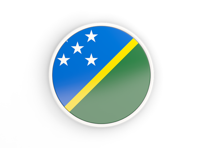 Round icon with white frame. Download flag icon of Solomon Islands at PNG format