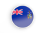 South Georgia and the South Sandwich Islands. Round icon with white frame. Download icon.