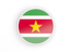 Suriname. Round icon with white frame. Download icon.
