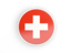 Switzerland. Round icon with white frame. Download icon.