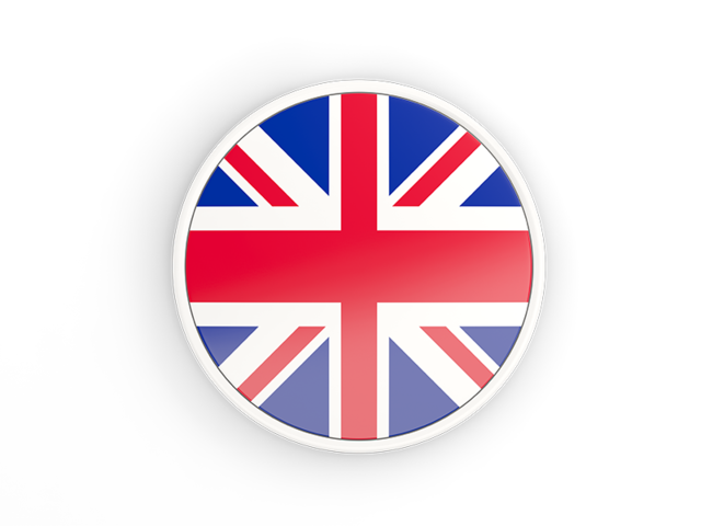 Round icon with white frame. Download flag icon of United Kingdom at PNG format
