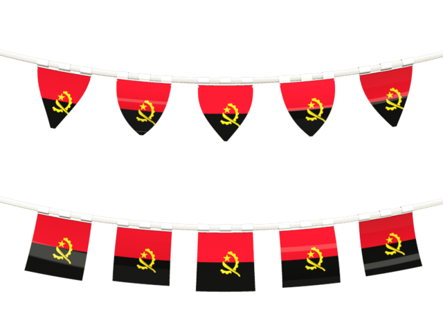 Rows of flags. Download flag icon of Angola at PNG format