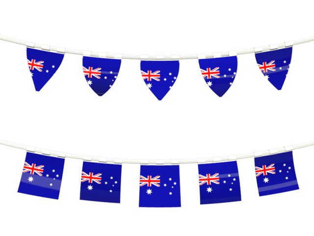 Rows of flags. Download flag icon of Australia at PNG format