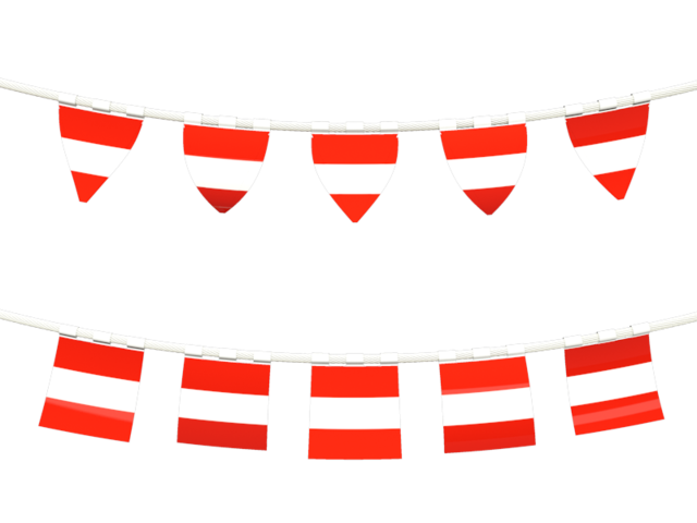 Rows of flags. Download flag icon of Austria at PNG format